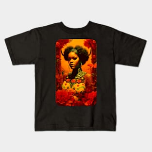 Rihanna Vintage Portrait Art Kids T-Shirt